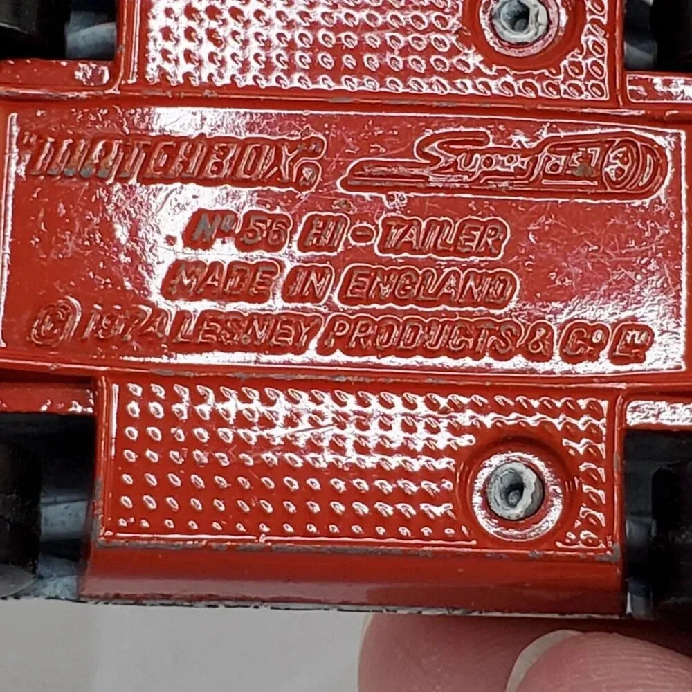 Vintage Lesney Matchbox No. 56 Hi-Tailer 1974 Superfast Die-cast Made In England